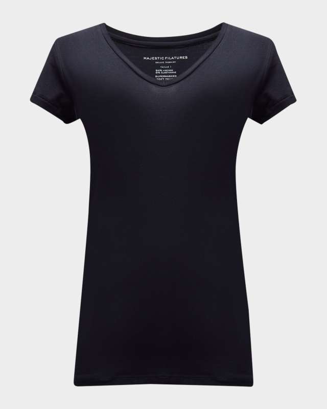 Soft Touch Short-Sleeve V-Neck T