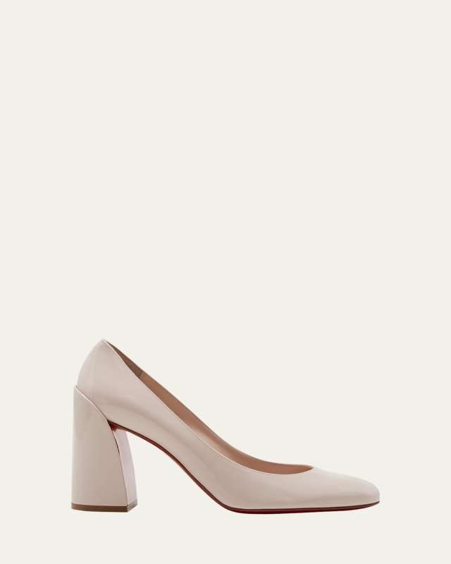 Miss Sab Patent Red Sole Pumps
