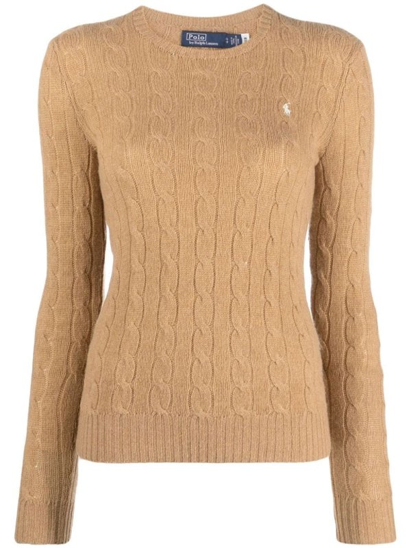 Polo Pony cable-knit jumper