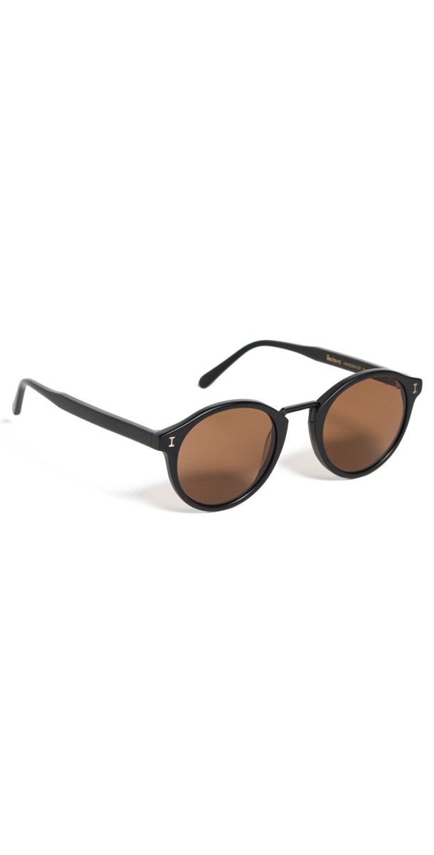 Illesteva Village Matte Black with Brown Lenses Sunglasses Matte Black w/ Brown Lenses