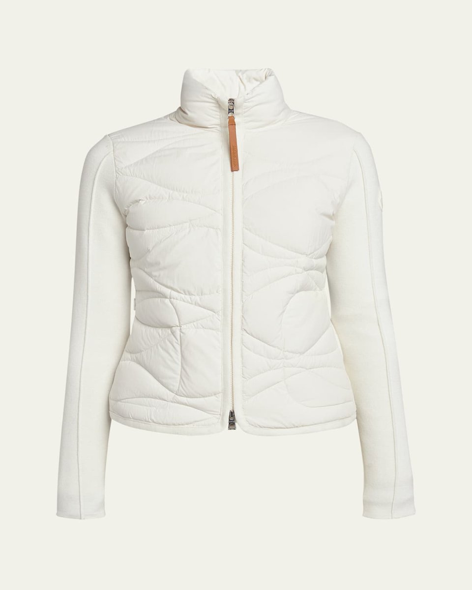 Quilted Down Cardigan