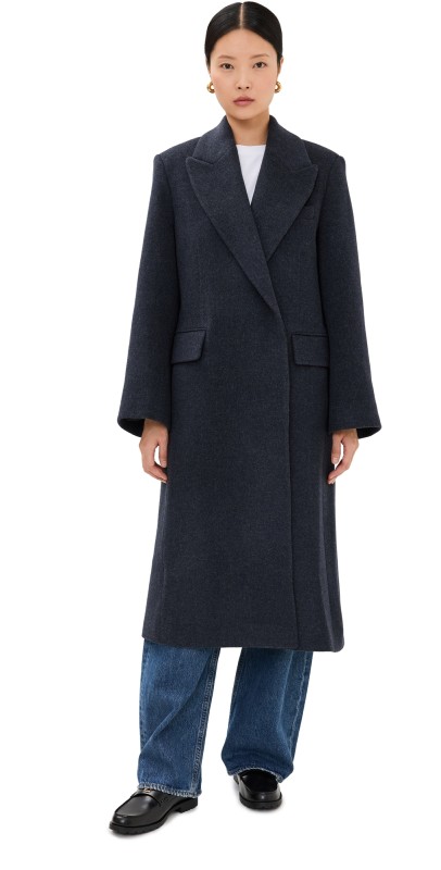 AGOLDE Ria Coat Blue Note Heather