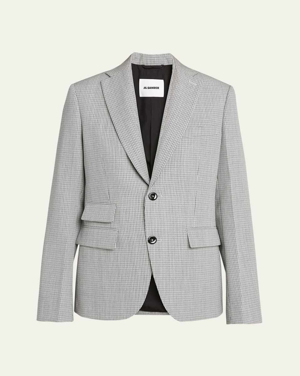 Plaid Wool Jacket