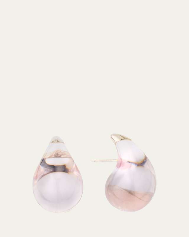 Resin Sterling Silver Drop Earrings