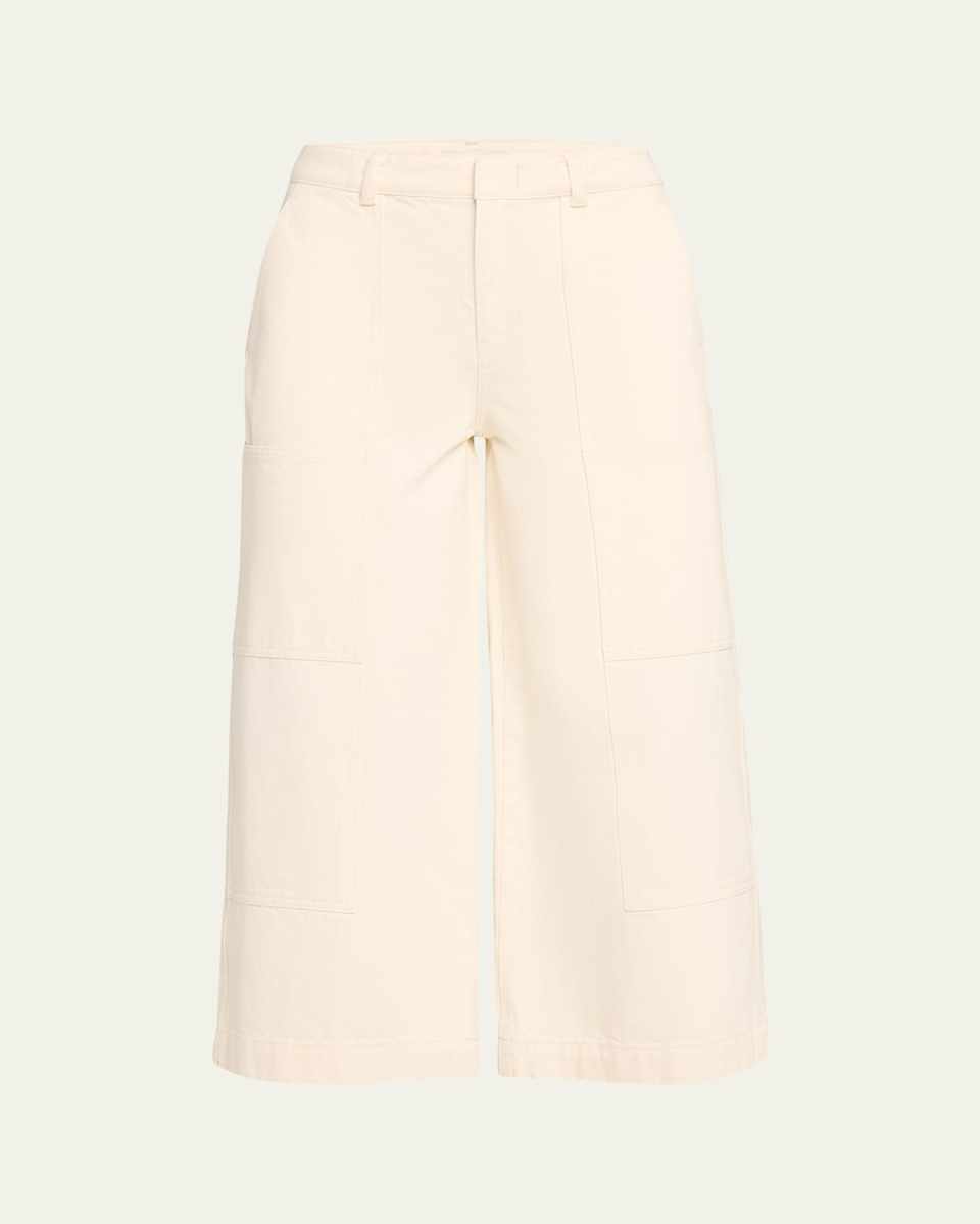 Utility Wide-Leg Cropped Pants