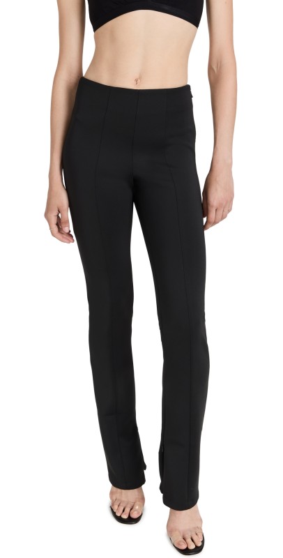 Good American Good Waist Flare Scuba Pants Black001