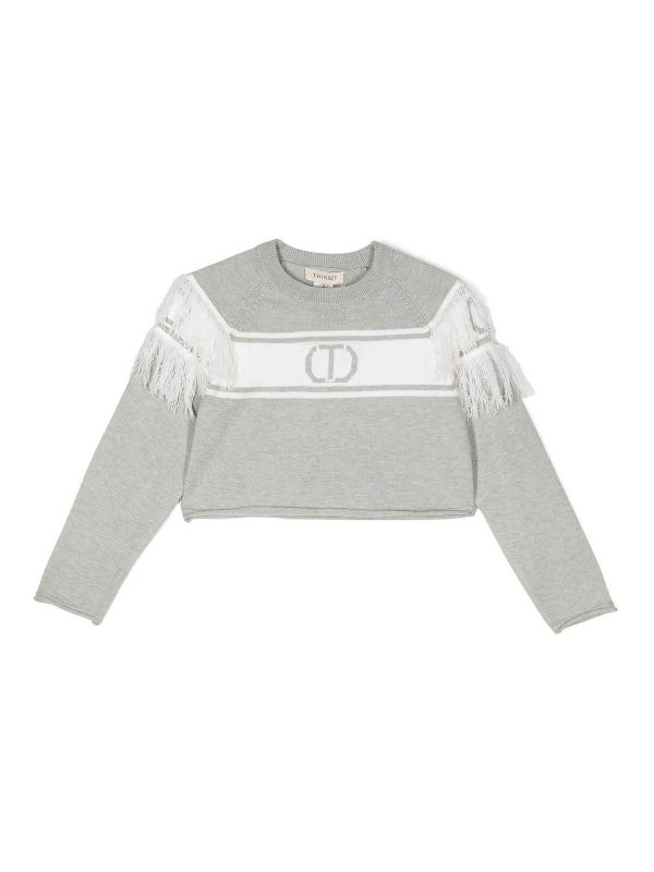 Twinset Pull Col Bateau - Gris