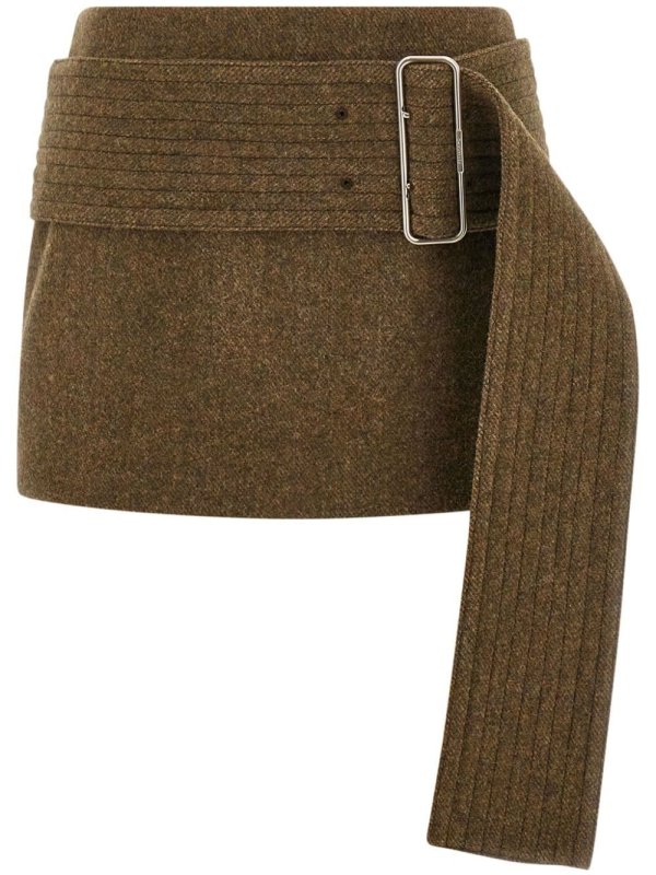 flannel mini skirt