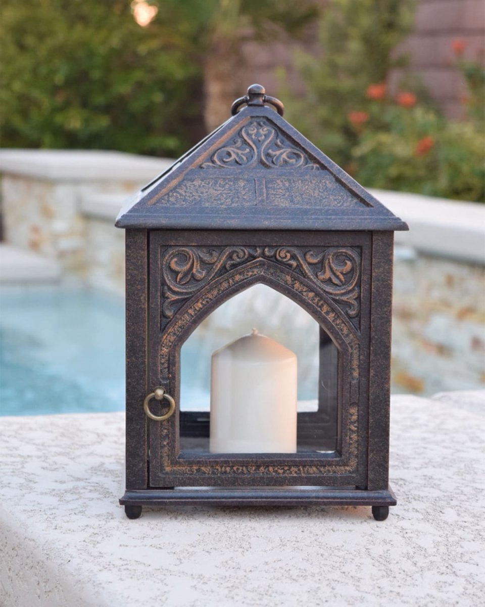 Outdoor Hurricane Lamp - 11.8" High