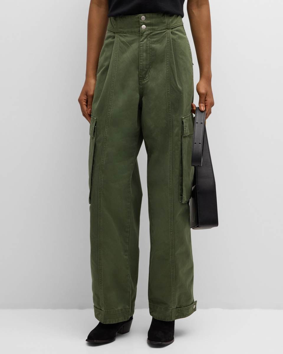 Wide-Leg Cargo Pants