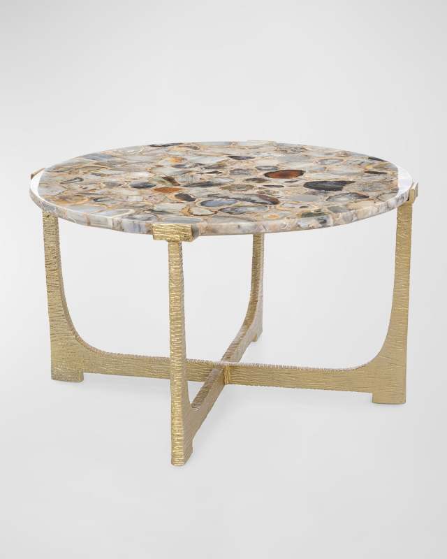 Unity Round Agate Cocktail Table