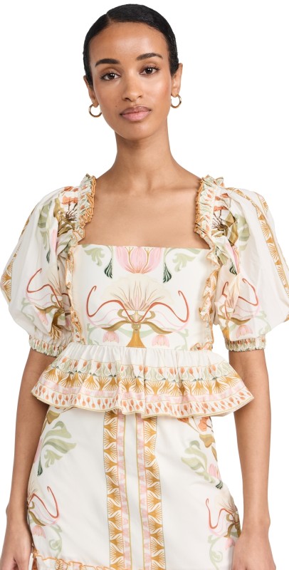Lug Von Siga Daphne Top Off White/Mustard