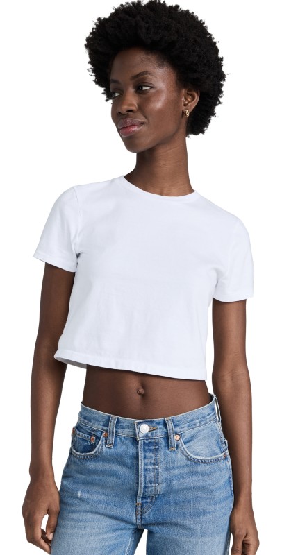 RE/DONE Micro Tee Optic White