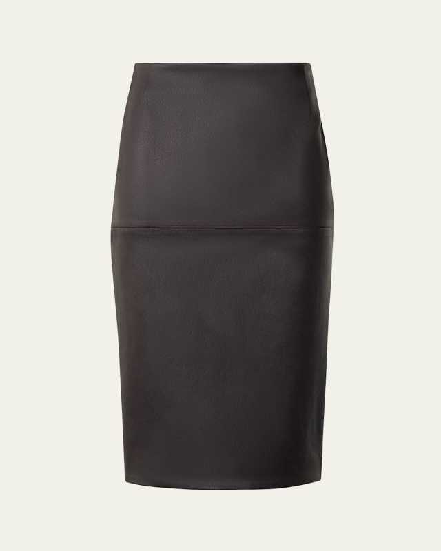 Nappa Leather Pencil Skirt