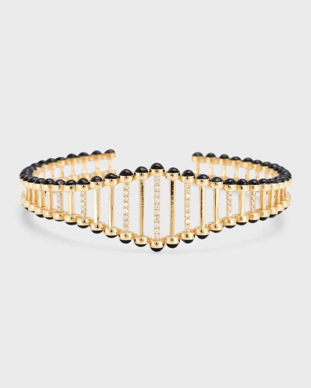 18k Gold The Twiggy Diamond Bangle Bracelet
