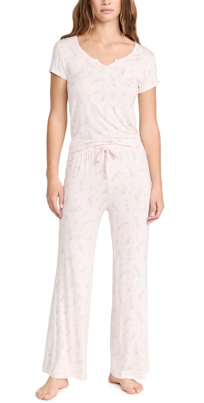 Honeydew Intimates Good Times PJ Set Ivory Hearts