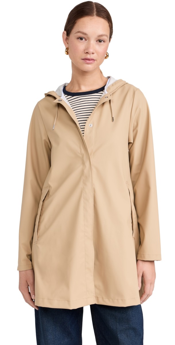 Rains A-Line W Jacket Sand