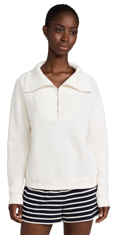 Z Supply Sonata Quarter Zip Sea Salt