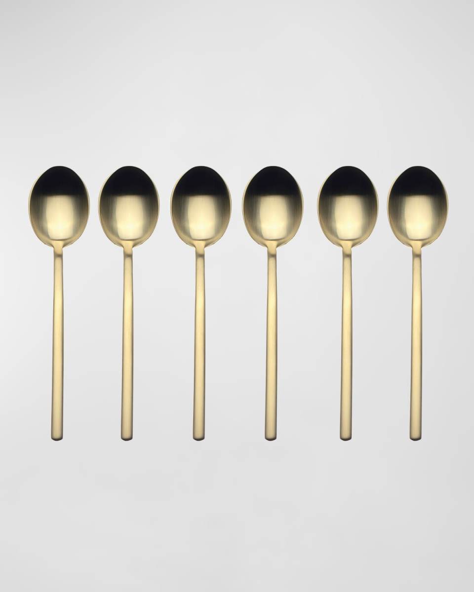 Due Ice Oro 6-Piece Coffee Spoon Set