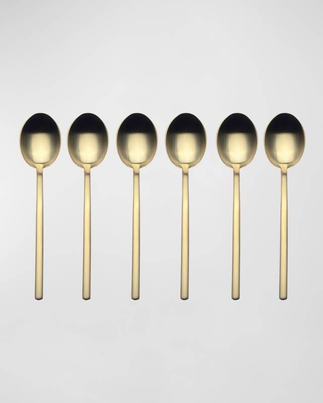 Due Ice Oro 6-Piece Coffee Spoon Set