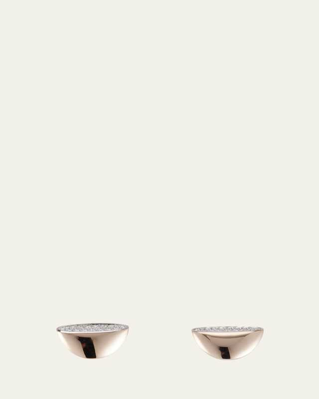 18K White Gold Eclisse Endless Diamond Stud Earrings