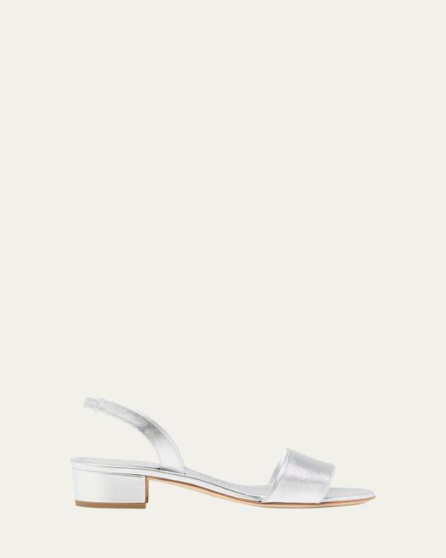 Patopia Metallic Slingback Sandals