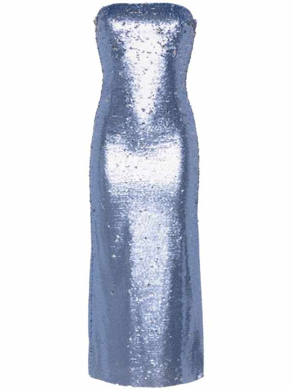 sequinned midi dress