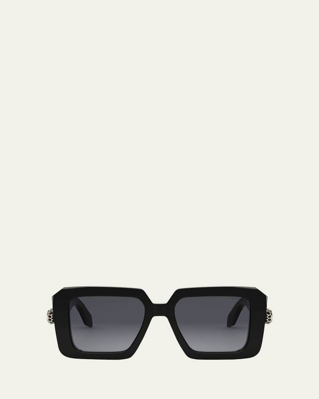 Serpenti Geometric Sunglasses