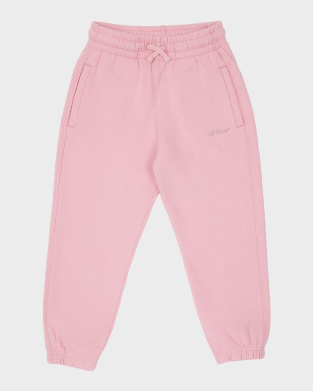 Girl's Bookish Logo-Print Sweatpants, Size
