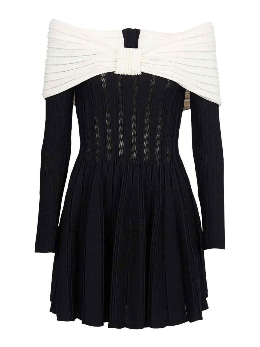 Balmain Robe Courte - Noir