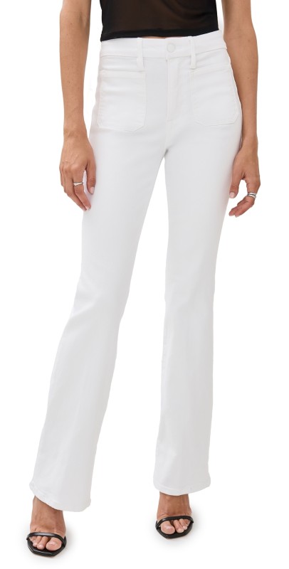 Good American Good Classic Boot Jeans White00