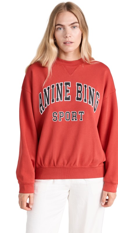 ANINE BING Jaci Sweatshirt Red