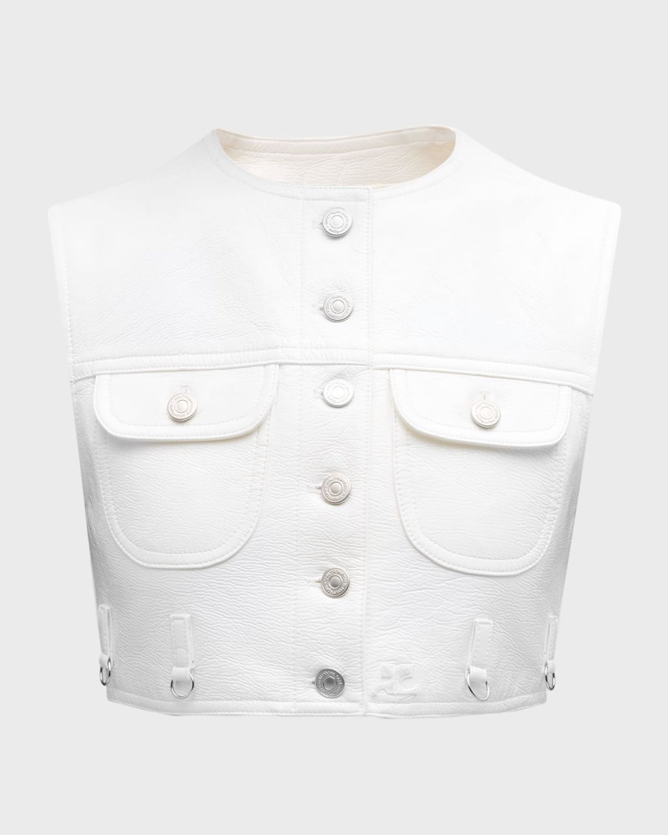 Multiflex Vinyl Cropped Vest