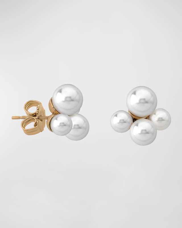 Arpegio Pearl Cluster Stud Earrings