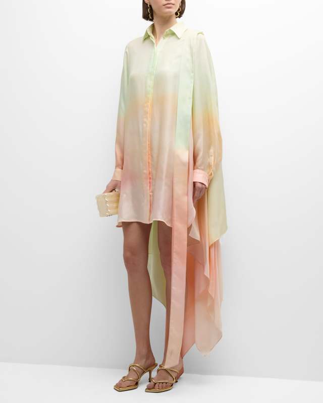 Natura Scarf Mini Shirtdress