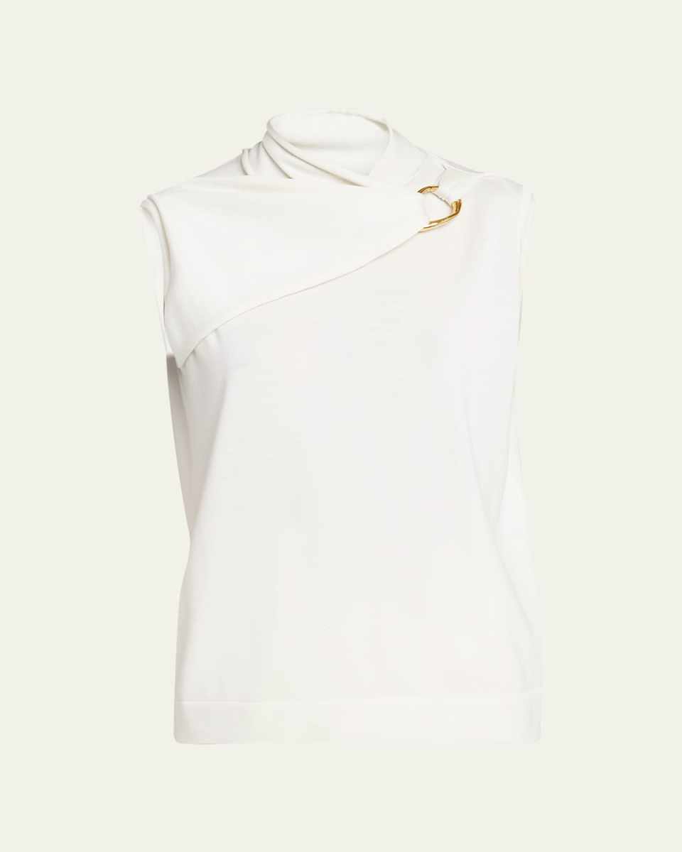 Draped Jeweled Tank Top