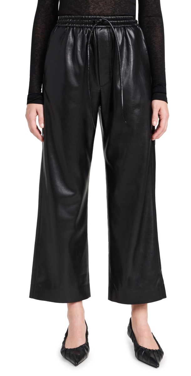 Nanushka Odessa Faux Leather Pants Black