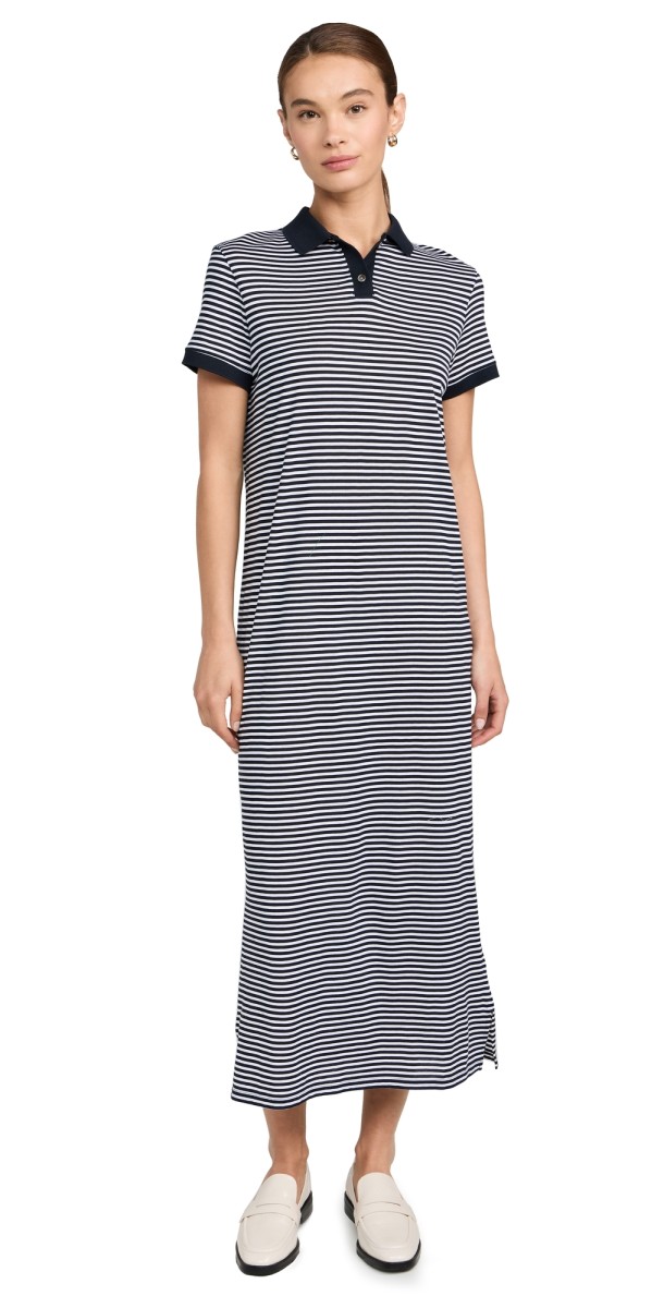Theory Polo Dress Navy/White