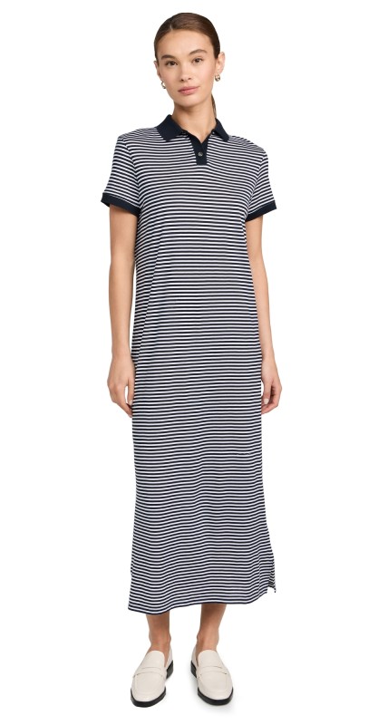 Theory Polo Dress Navy/White
