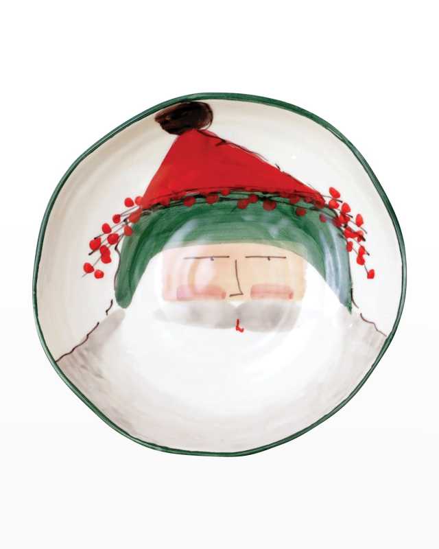 Old St. Nick red Hat Pasta Bowl