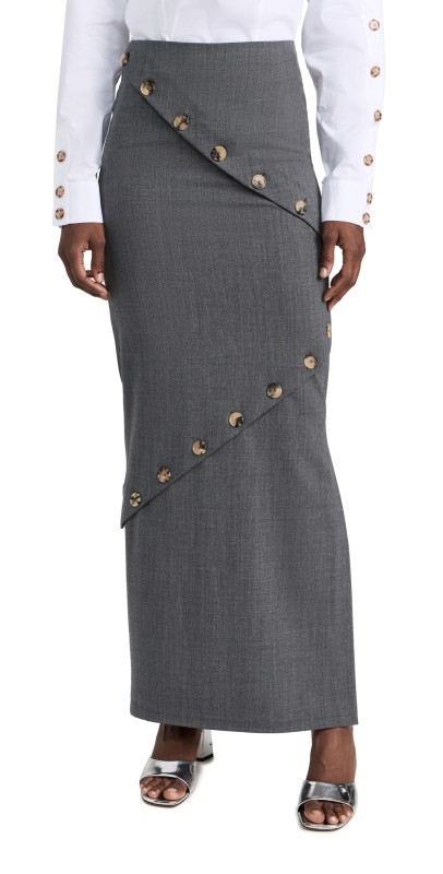 A. W.A. K.E. MODE Octopus Skirt Grey