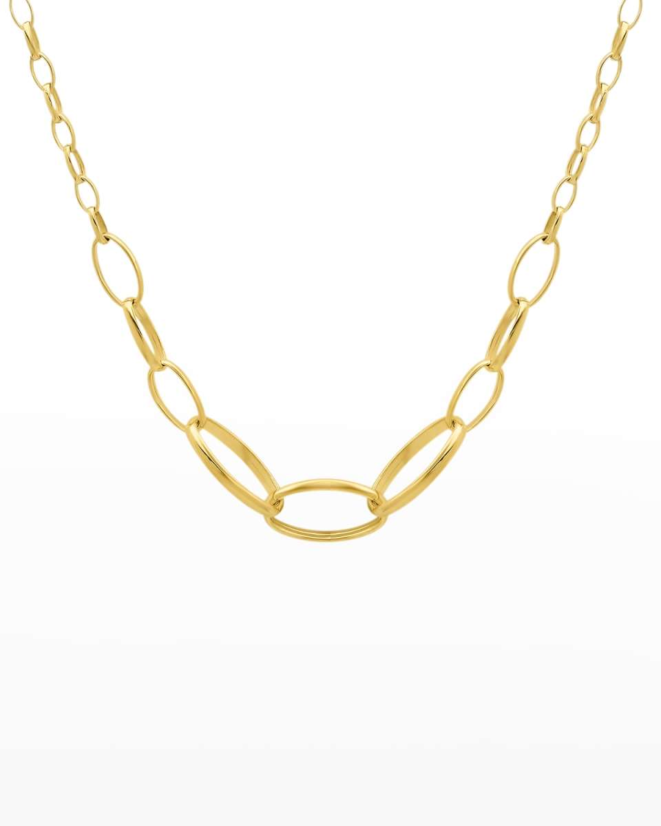 Yellow Gold Graduated Edith Necklace