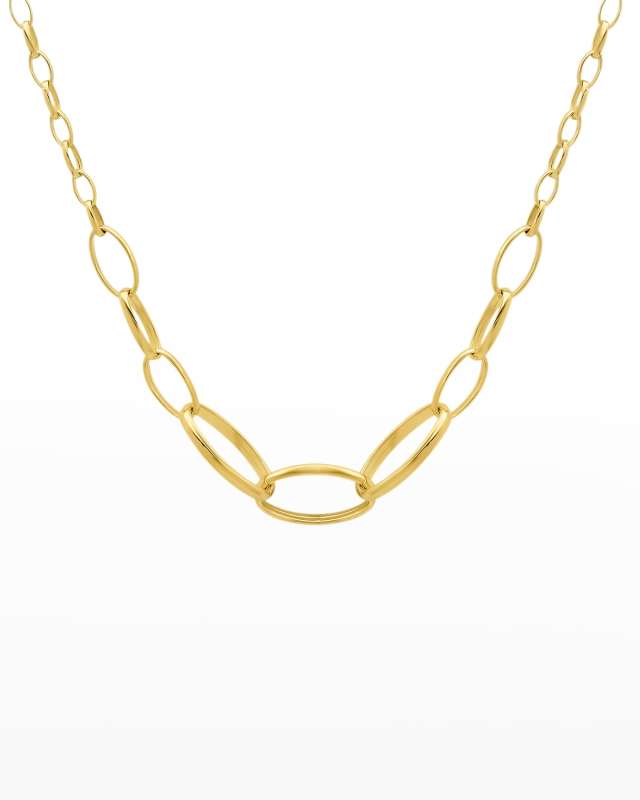 Yellow Gold Graduated Edith Necklace