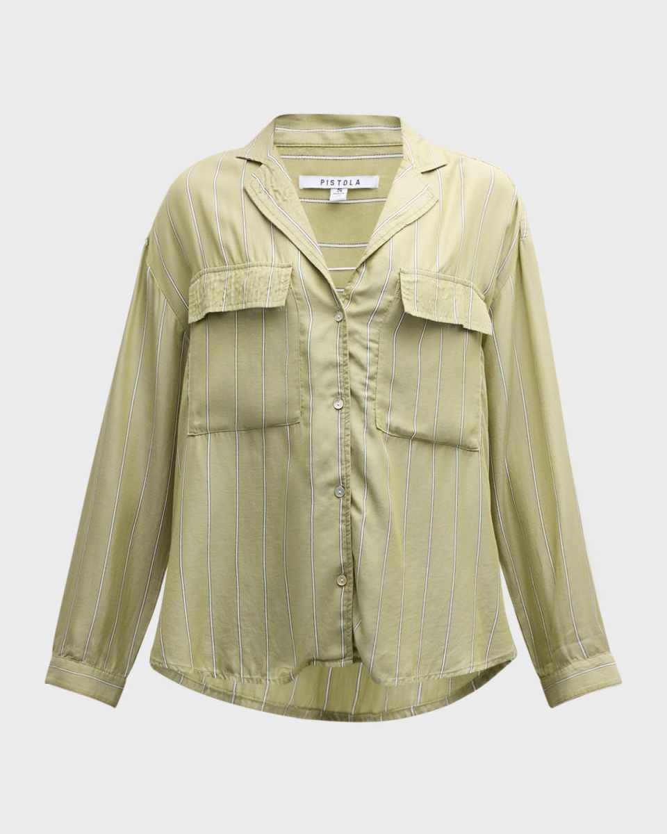 Irene Stripe Long-Sleeve Shirt