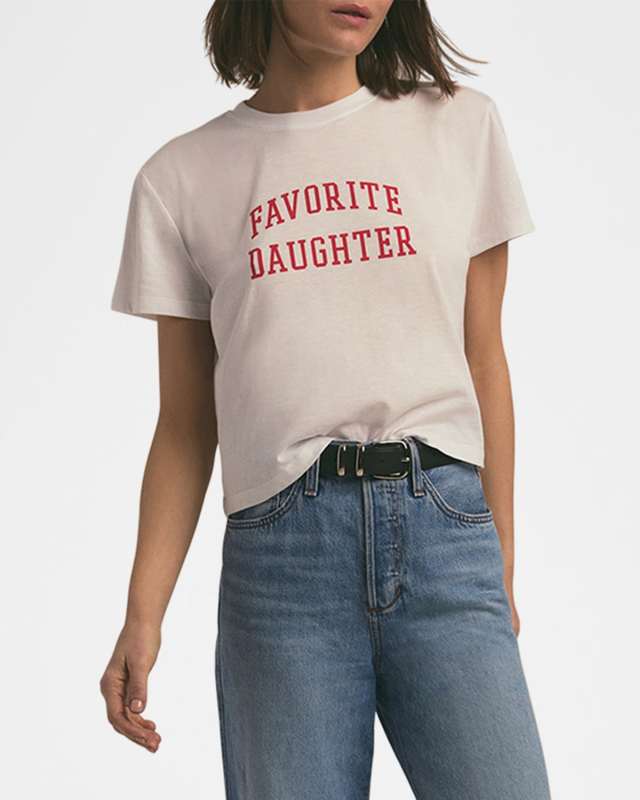 Favorite Daughter Cropped Collegiate T-Shirt