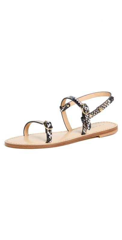AMANU Muthaiga Sandals Stone Python