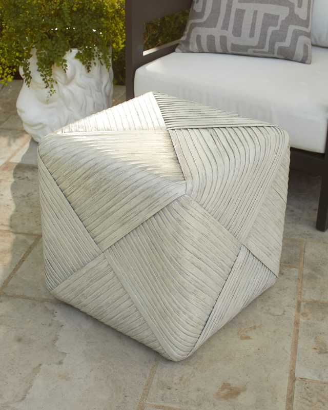 Portrero Rattan Ottoman