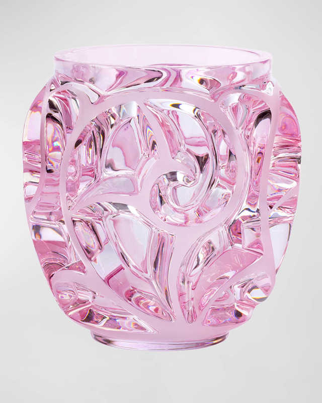 Tourbillons Pink Luster Vase, 8"