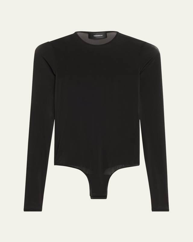 Long Sleeve Sheer Bodysuit
