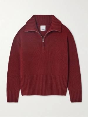 ALLUDE Troyer wool and cashmere-blend sweater